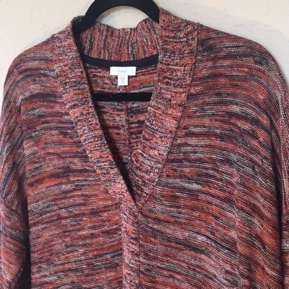 Pure Jill v neck oversized multicolored kn…